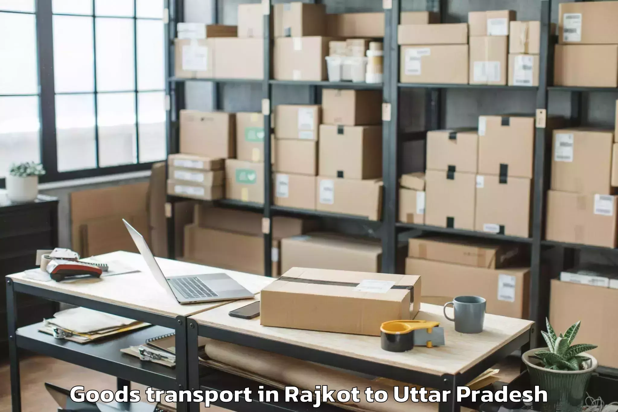 Book Rajkot to Azamgarh Goods Transport